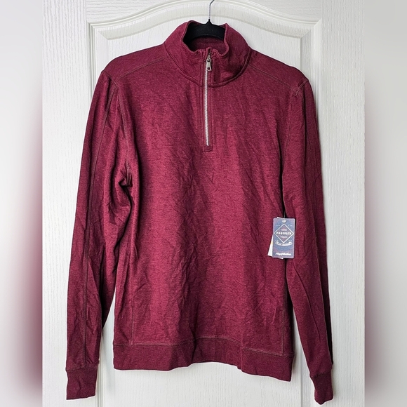 Flag & Anthem Men's MadeFlex All-Day Stretch 1/4-Zip Pullover, Maroon, SMALL - Picture 3 of 9